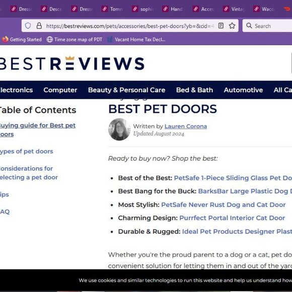 🥬NWT PetSafe Deluxe Cat Flap Cat Door with Tunnel Pet Door Up To 12 lbs. 5.5 kg - Picture 4 of 15